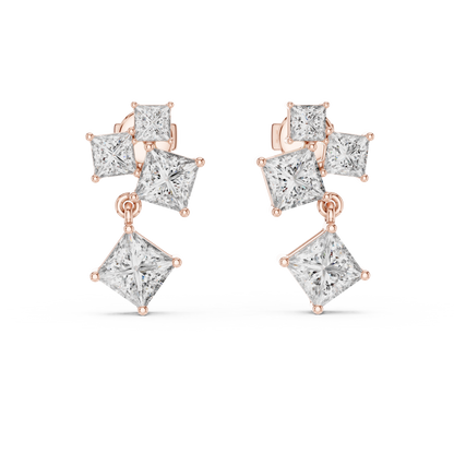 Luxury  Diamond Hoop Earrings for Women