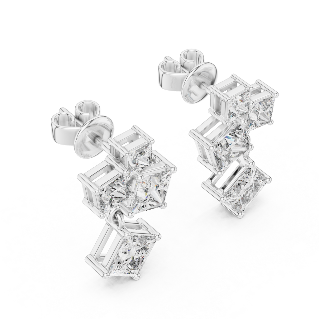 Luxury  Diamond Hoop Earrings for Women