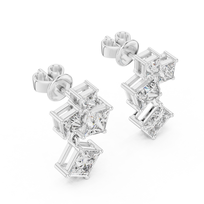 Luxury  Diamond Hoop Earrings for Women