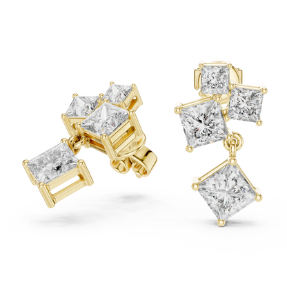 Luxury  Diamond Hoop Earrings for Women