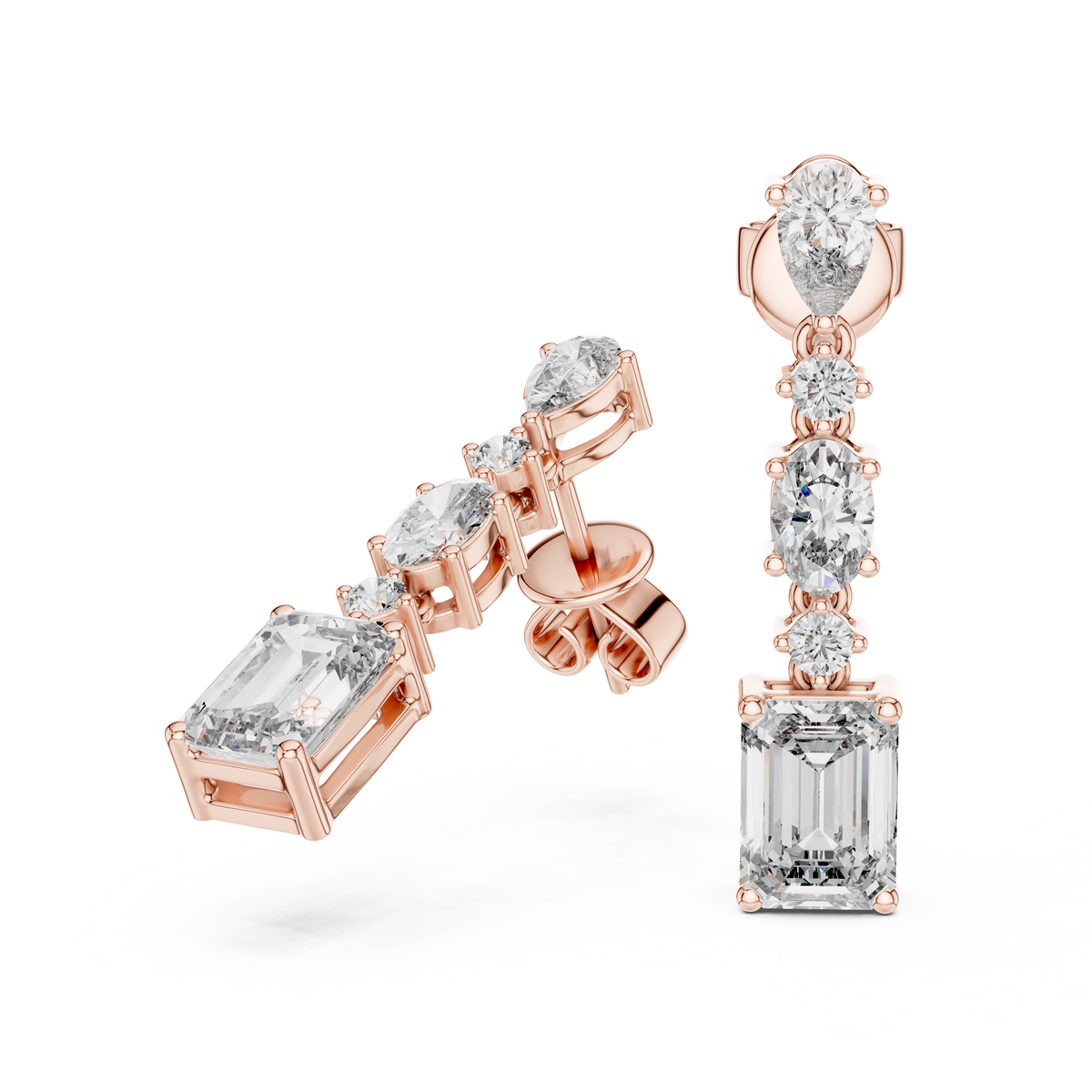 Sparkling Diamond Hoop Earrings – Elegant Design