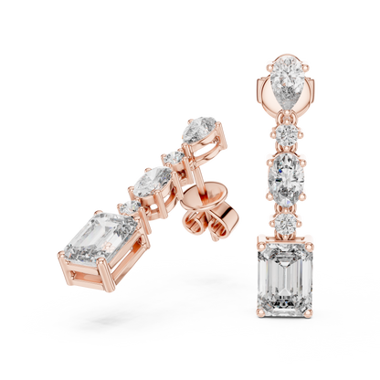 Sparkling Diamond Hoop Earrings – Elegant Design