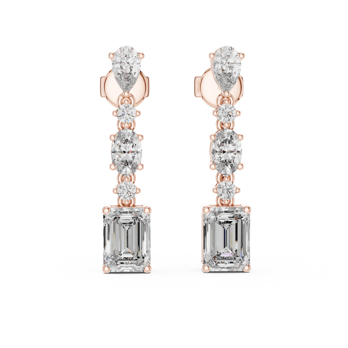 Sparkling Diamond Hoop Earrings – Elegant Design