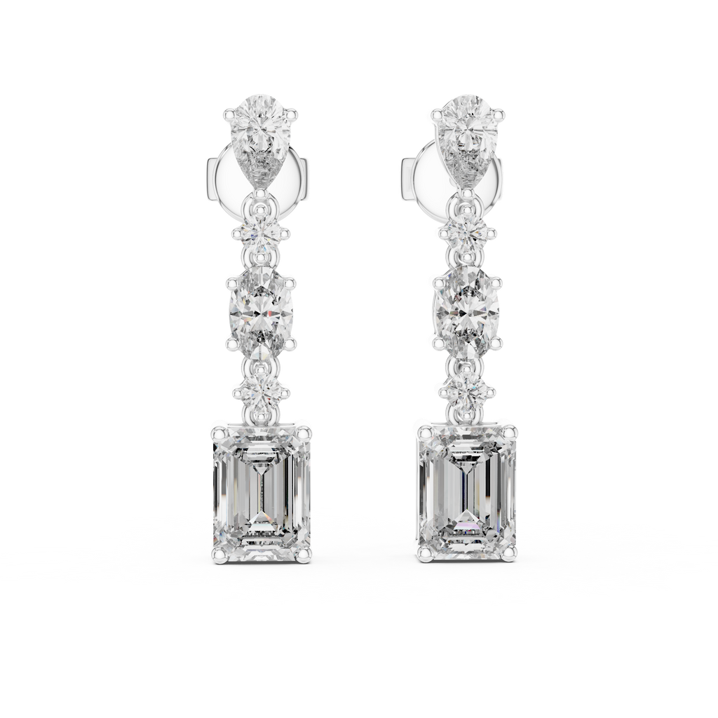Sparkling Diamond Hoop Earrings – Elegant Design