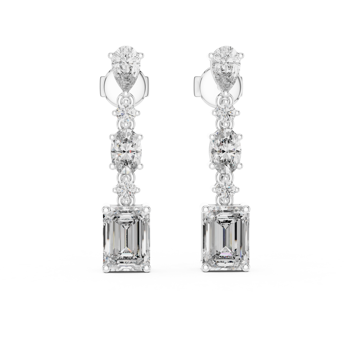 Sparkling Diamond Hoop Earrings – Elegant Design