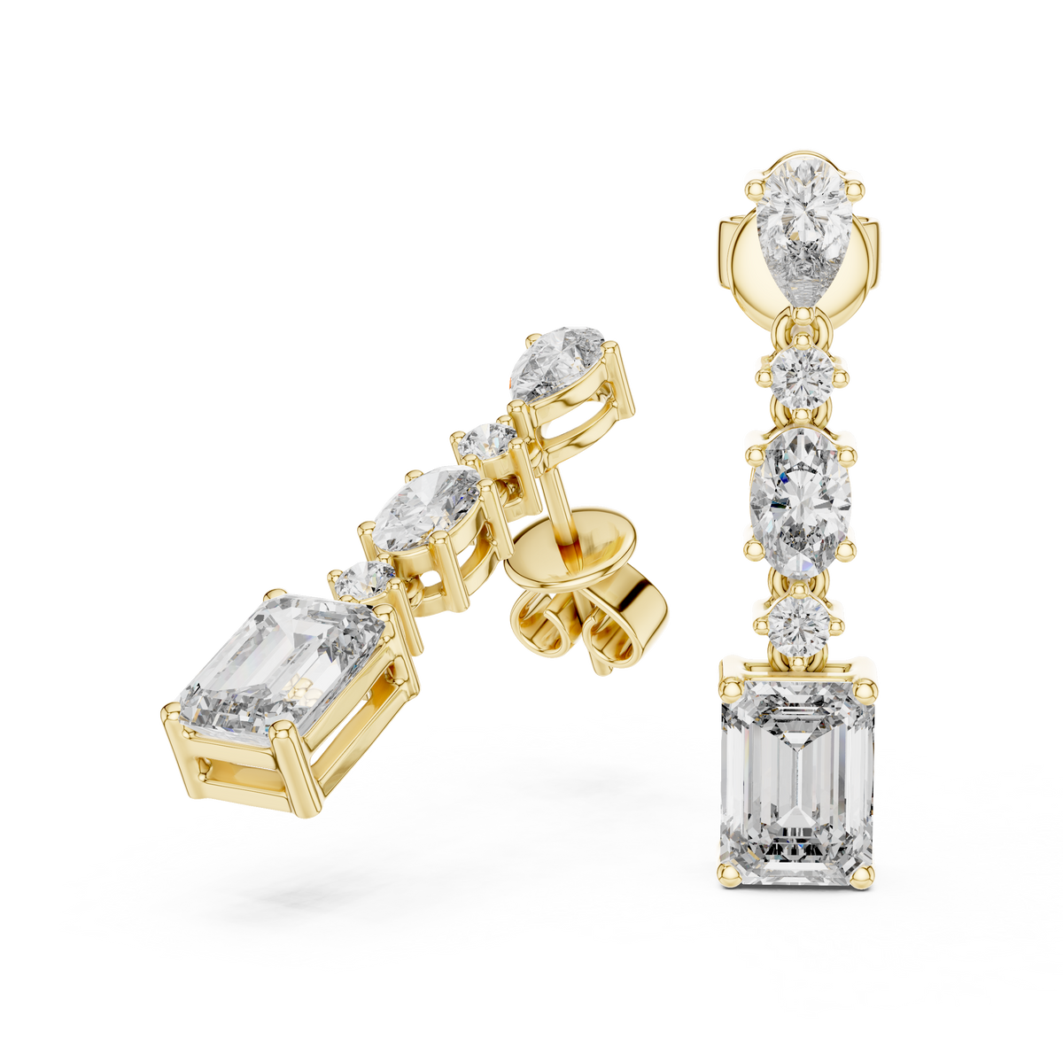 Sparkling Diamond Hoop Earrings – Elegant Design