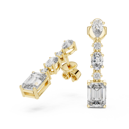 Sparkling Diamond Hoop Earrings – Elegant Design