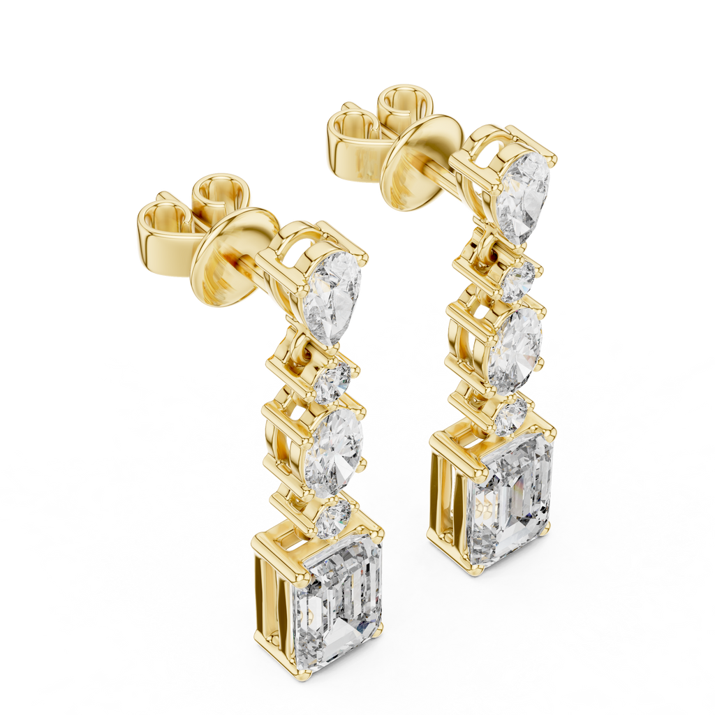 Sparkling Diamond Hoop Earrings – Elegant Design