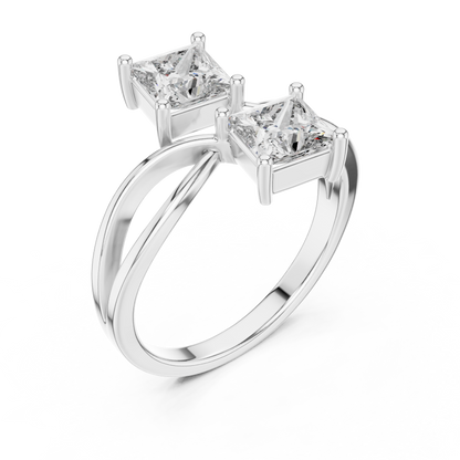 Modern Parallel Square Cut Ring