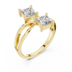Modern Parallel Square Cut Ring
