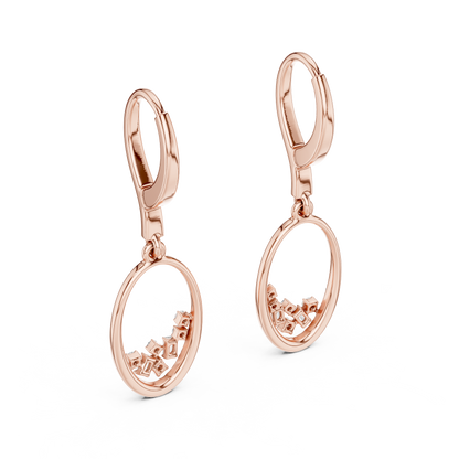 Round Diamond Hoop Earrings – Premium Jewelry