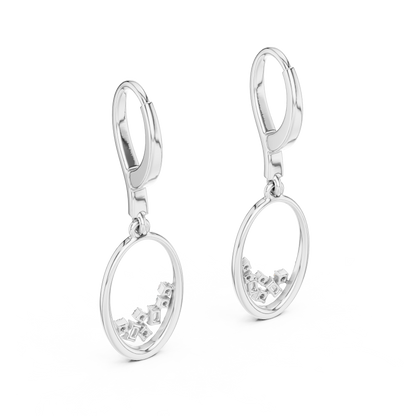 Round Diamond Hoop Earrings – Premium Jewelry