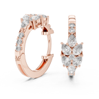 Designer Diamond Hoop Earrings – Luxury Style