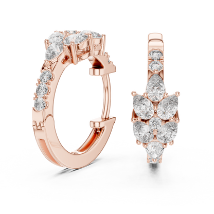 Designer Diamond Hoop Earrings – Luxury Style