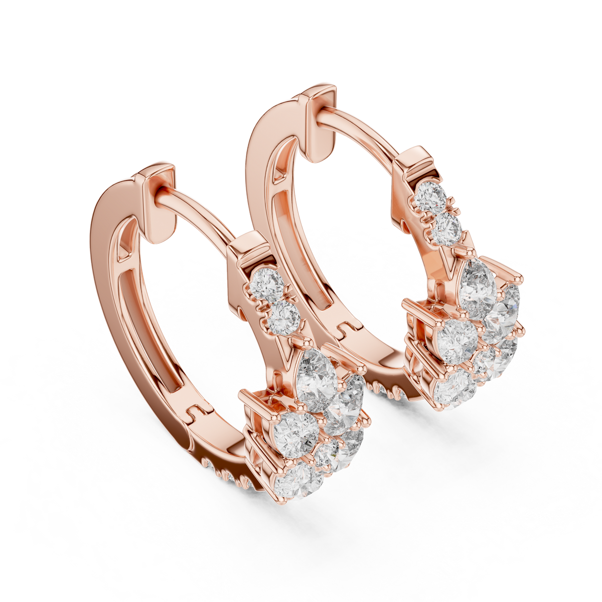 Designer Diamond Hoop Earrings – Luxury Style