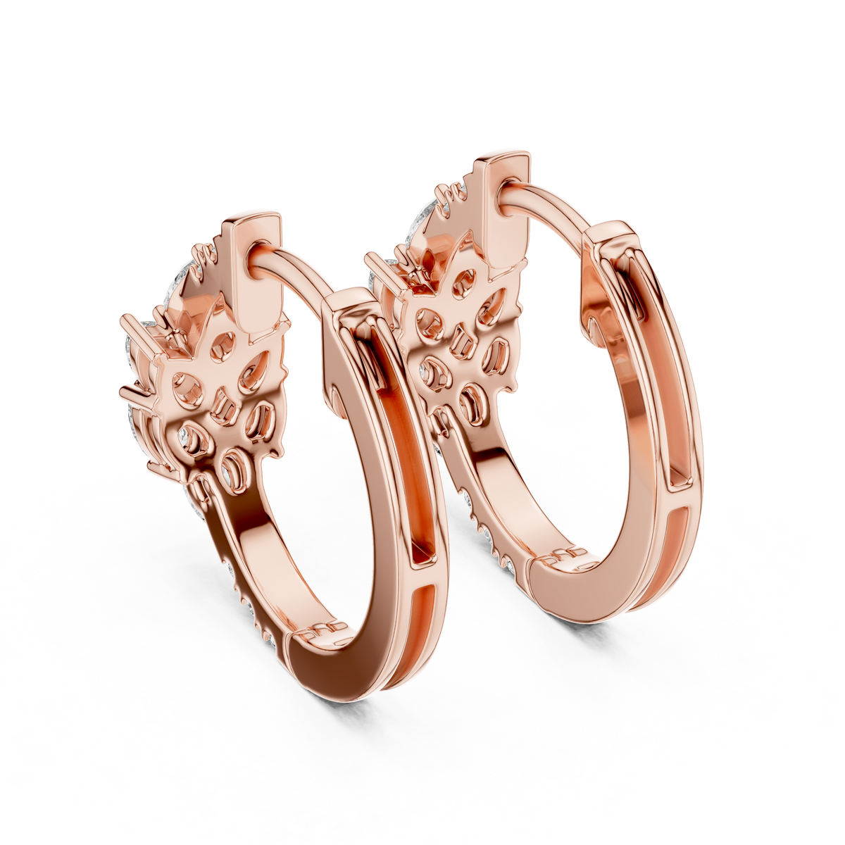 Designer Diamond Hoop Earrings – Luxury Style
