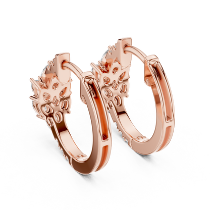Designer Diamond Hoop Earrings – Luxury Style
