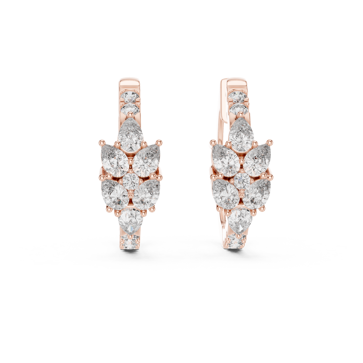 Designer Diamond Hoop Earrings – Luxury Style