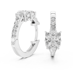Designer Diamond Hoop Earrings – Luxury Style