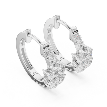 Designer Diamond Hoop Earrings – Luxury Style