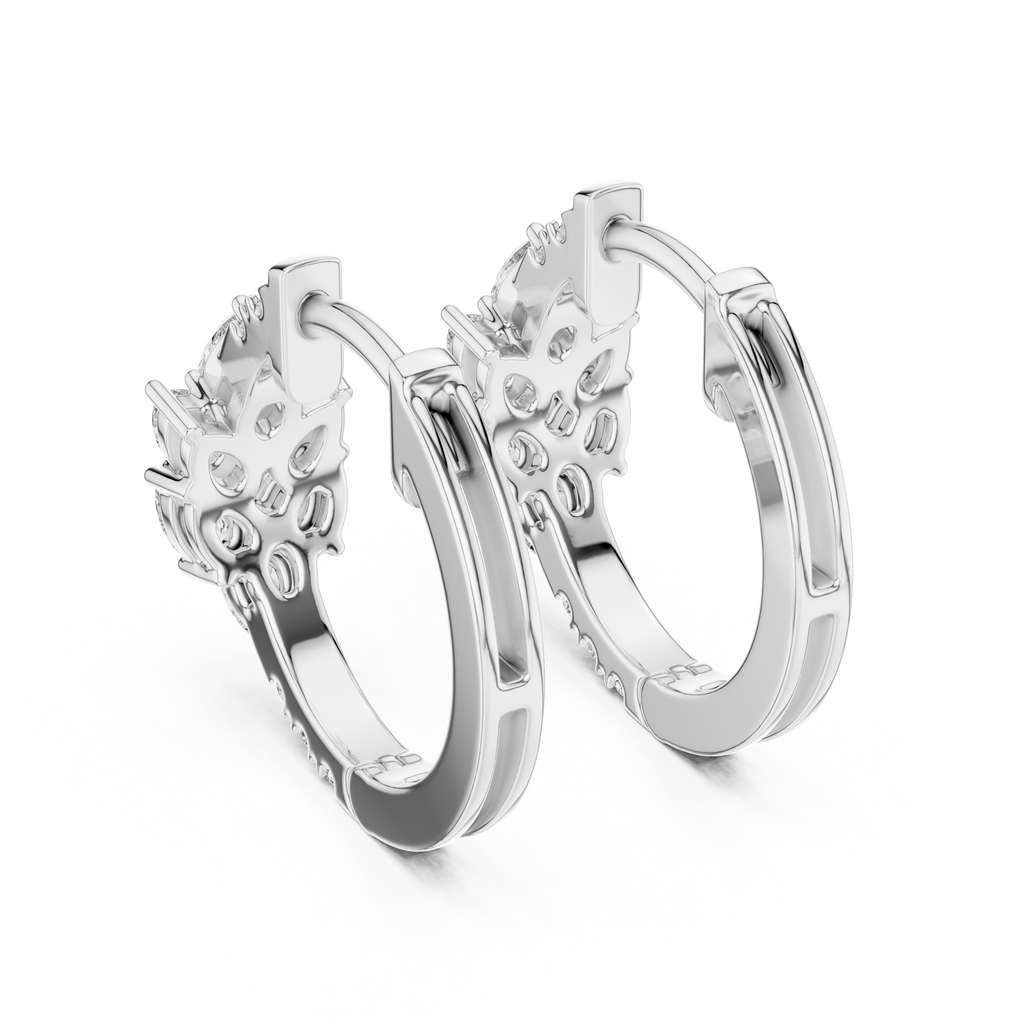 Designer Diamond Hoop Earrings – Luxury Style