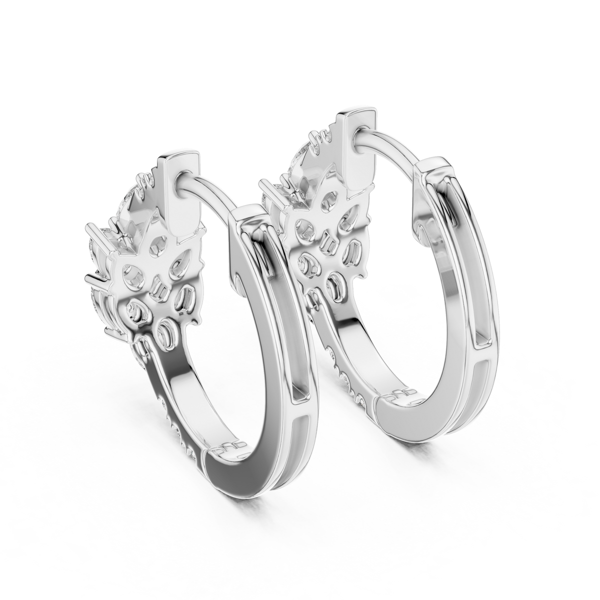 Designer Diamond Hoop Earrings – Luxury Style