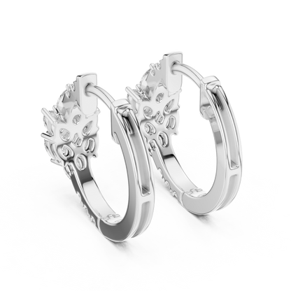 Designer Diamond Hoop Earrings – Luxury Style