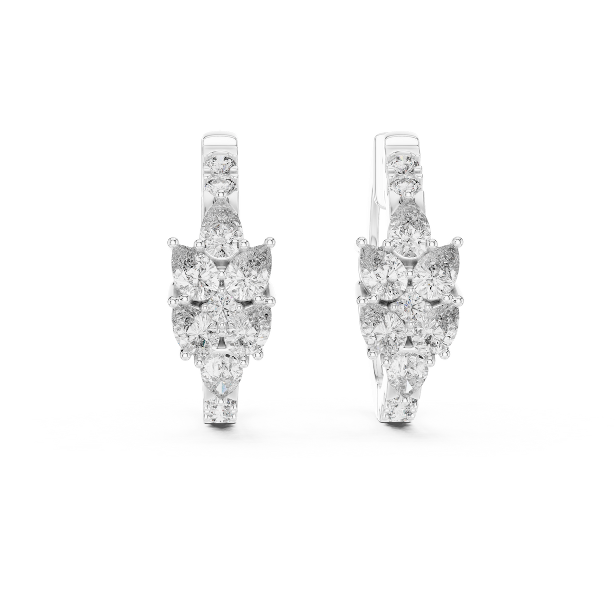 Designer Diamond Hoop Earrings – Luxury Style