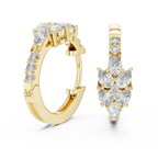 Designer Diamond Hoop Earrings – Luxury Style