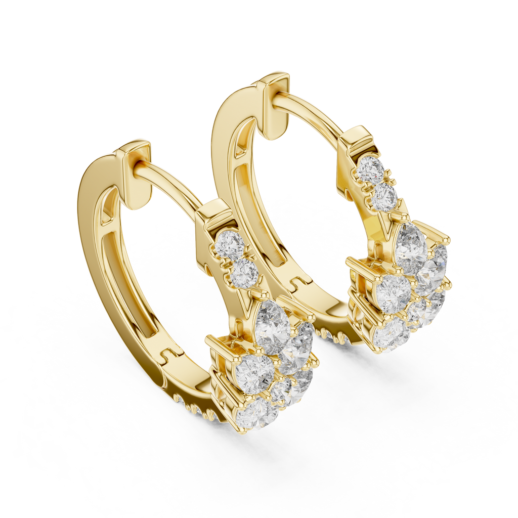 Designer Diamond Hoop Earrings – Luxury Style