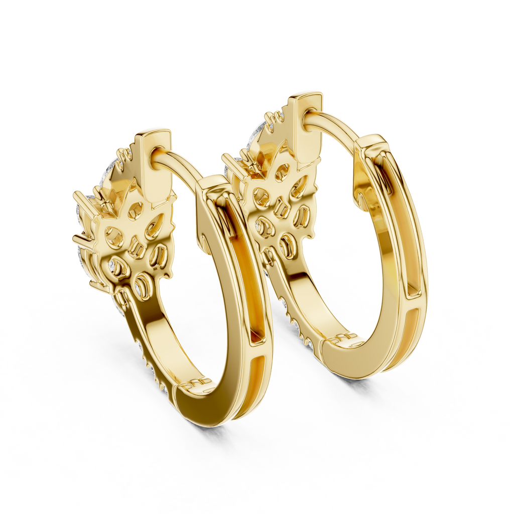 Designer Diamond Hoop Earrings – Luxury Style