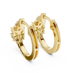 Designer Diamond Hoop Earrings – Luxury Style
