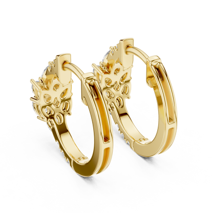 Designer Diamond Hoop Earrings – Luxury Style