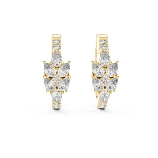 Designer Diamond Hoop Earrings – Luxury Style