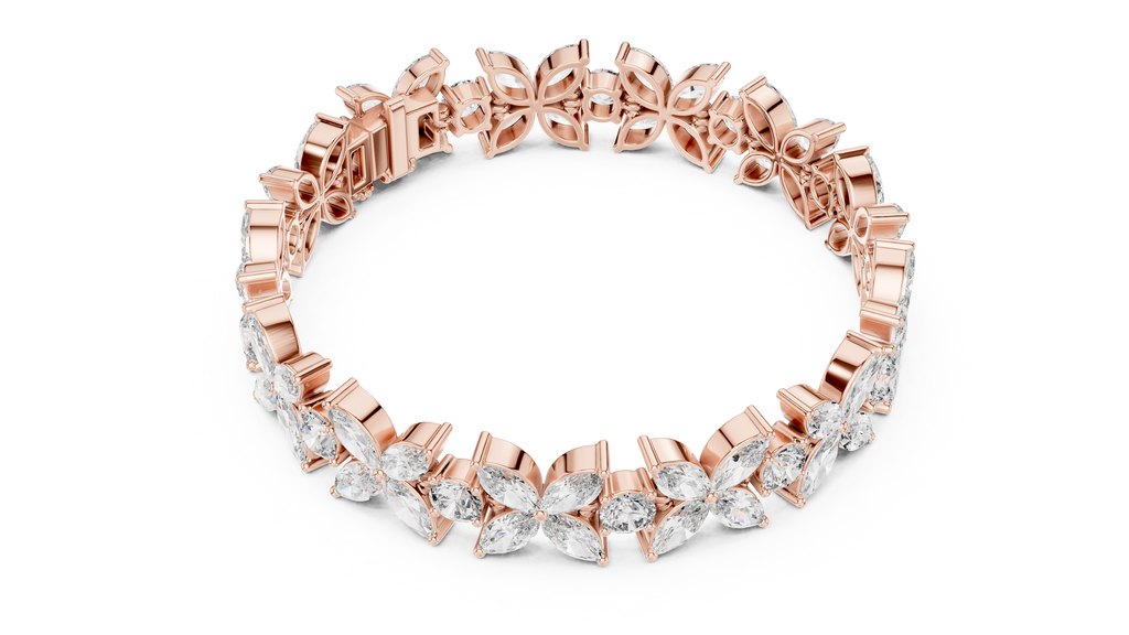 Luxury Flower Diamond Bracelet