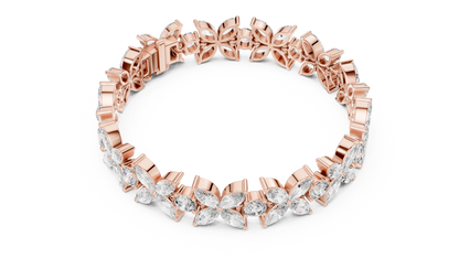 Luxury Flower Diamond Bracelet