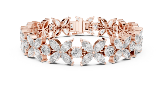 Luxury Flower Diamond Bracelet