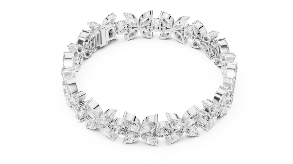 Luxury Flower Diamond Bracelet