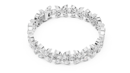Luxury Flower Diamond Bracelet