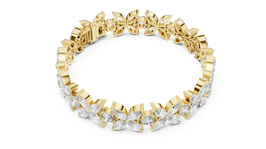 Luxury Flower Diamond Bracelet