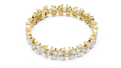 Luxury Flower Diamond Bracelet
