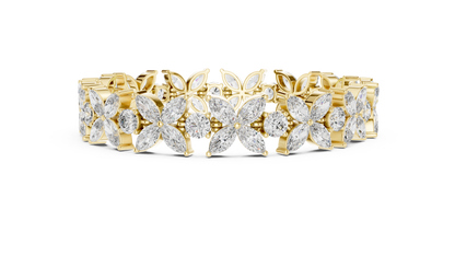 Luxury Flower Diamond Bracelet