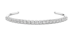 Round Cut Diamond Cuff Bracelet