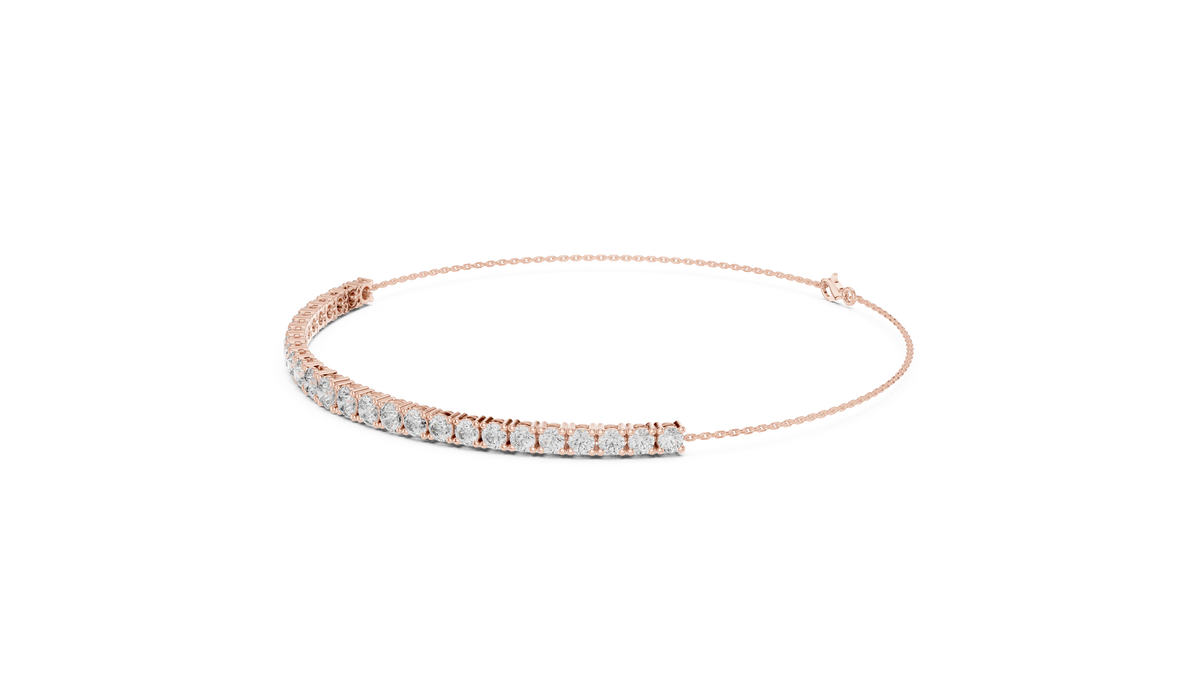 Minimalist Diamond Chain Bracelet