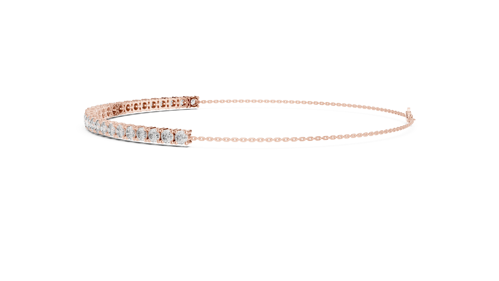 Minimalist Diamond Chain Bracelet