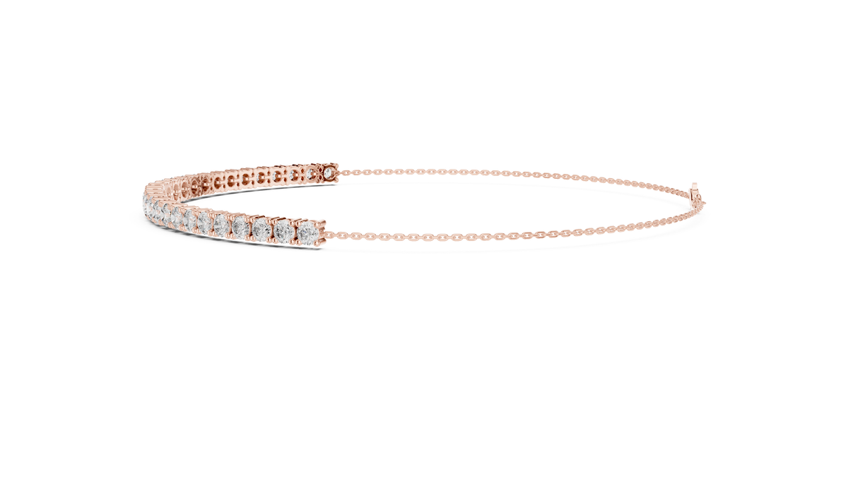Minimalist Diamond Chain Bracelet