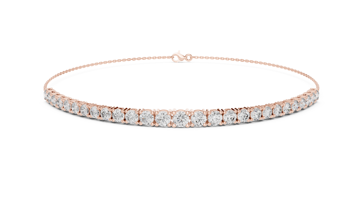 Minimalist Diamond Chain Bracelet
