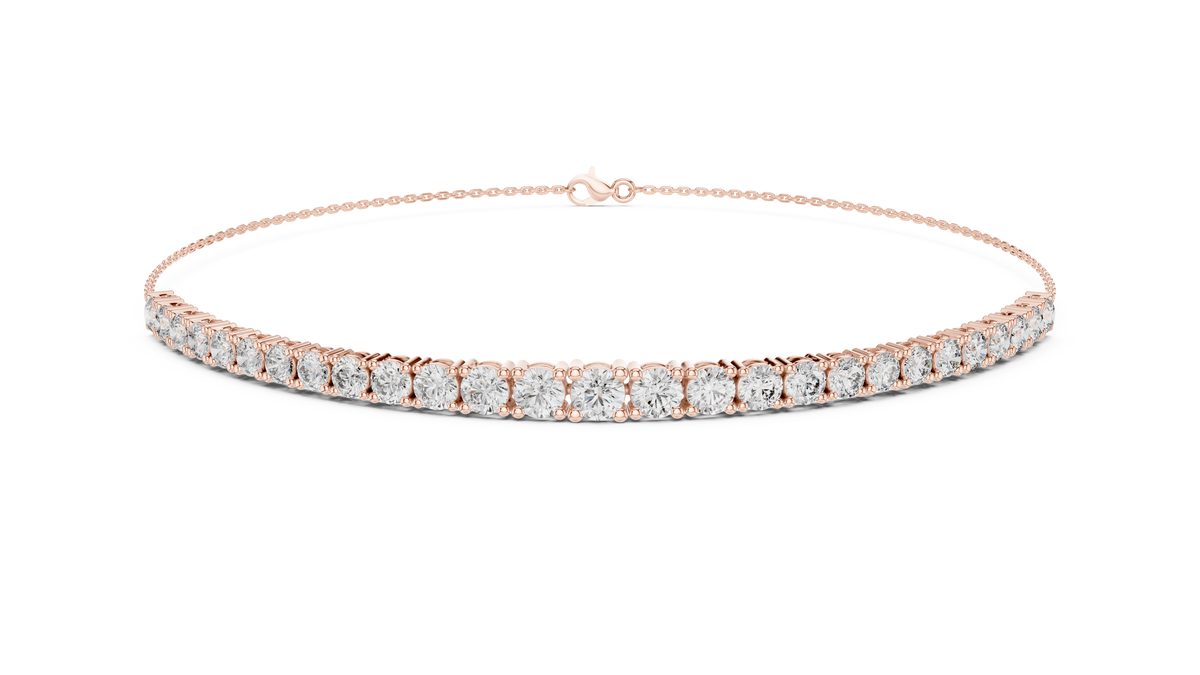 Minimalist Diamond Chain Bracelet