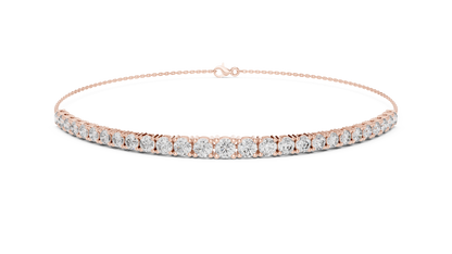 Minimalist Diamond Chain Bracelet