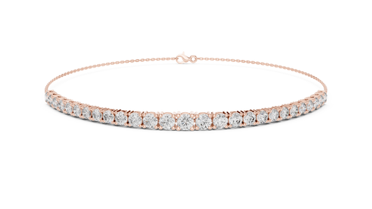 Minimalist Diamond Chain Bracelet